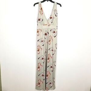 Earthbound Trading Company Women Butterfly Maxi Dress Sz XL  Boho Sleeveless
